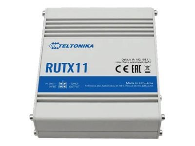 Teltonika RUTX11 - Trådløs ruter - WWAN 4-portssvitsj - 1GbE - Wi-Fi 5 - DIN-skinnemonterbar