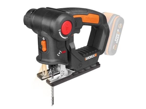 WORX WX550.9, Toppgrep, Sort, Oransje, Børstet, 3000 spm, 10 cm, 7,6 cm
