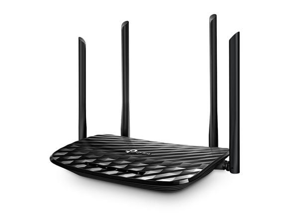 TP-Link Archer A6 - Trådløs ruter 4-portssvitsj - 1GbE - Wi-Fi 5 - Dobbeltbånd