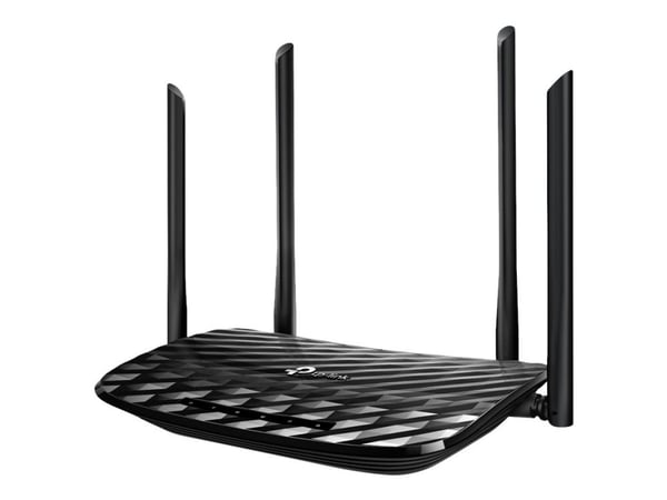 TP-Link Archer A6 - Trådløs reititin - 4-porttinen kytkin - GigE - 802.11a/b/g/n/n/ac - Dual Band