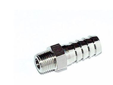 Slangestuds 6mm x 1/4 u.g. - t/luft/fedt, forn. mess.