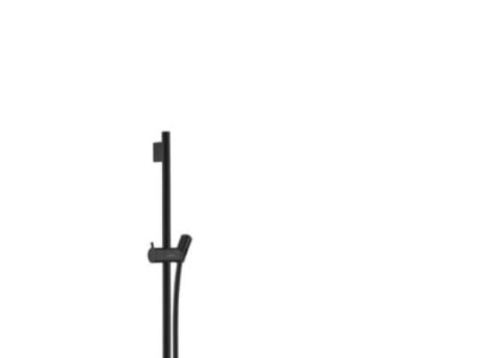 HG Unica'S Puro skyvestang - 65 cm med dusjslange 160 cm, Matt sort