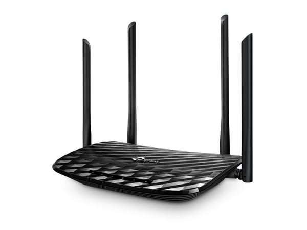 TP-Link Archer A6 - Trådløs ruter 4-portssvitsj - 1GbE - Wi-Fi 5 - Dobbeltbånd