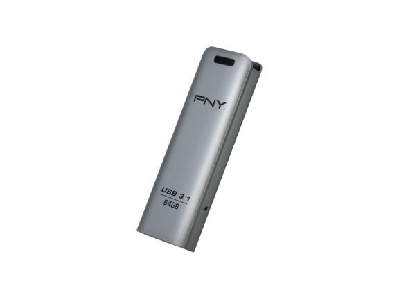 PNY Elite Steel - USB-flashstasjon - 64 GB - USB 3.1