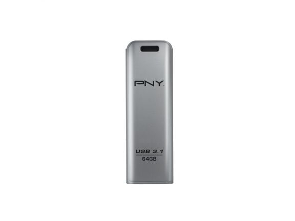 PNY Elite Steel - USB-flashstasjon - 64 GB - USB 3.1