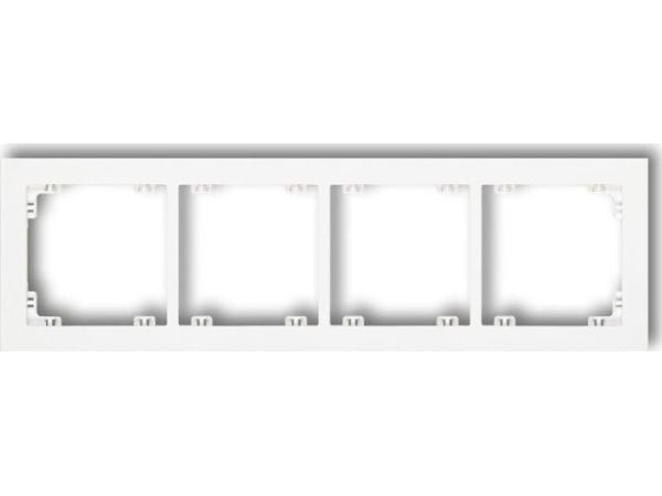 Karlik Deco Universal kehys nelinkertainen muovinen valkoinen matto (25DR-4)