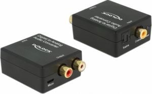 Delock - Lydomformer fra digital til analog - svart