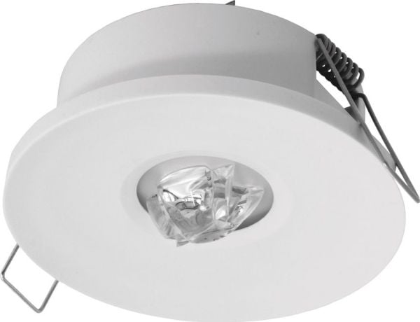 AWEX AXP IP65/20 ECO LED 3W 325lm (opt. matala) 1h yksivärinen valkoinen AXPC/3W/ESE/X/WH - AXPC/3W/ESE/X/WH