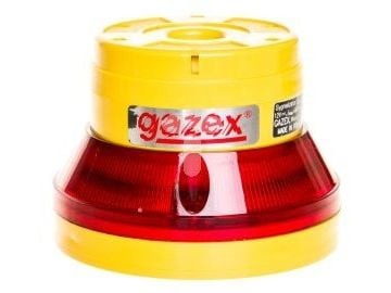 Gazex optisk-akustisk signalgivare - 12V DC - pulserande LED - röd - 105/70 dB - IP54 (SL-32)
