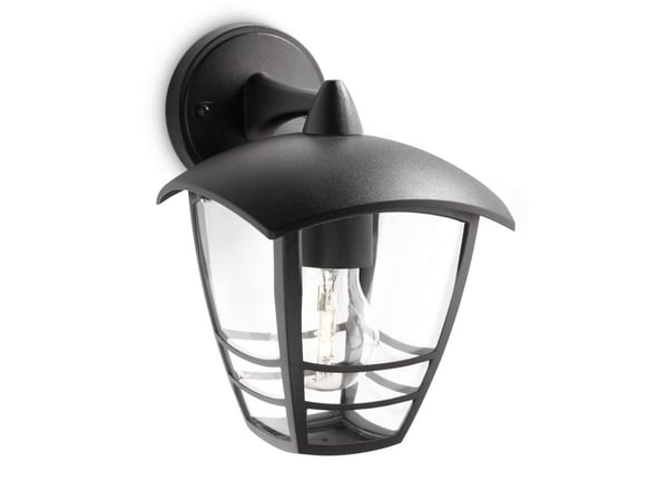 Philips myGarden Creek - Vegglampe - 1 sokkel - E27 - lanterne - svart