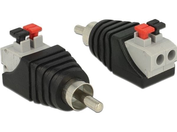 Delock - Audioadapter - 2-pins terminalblokk hann til RCA hann