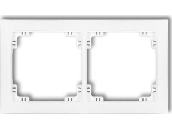 Karlik Universal kaksoiskehys Deco Soft valkoinen matto (25DRSO-2)
