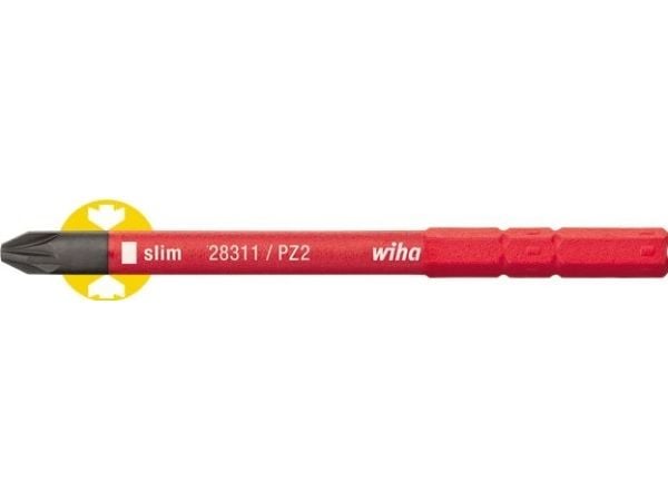 Wiha slimBit, 1 stykker, Pozidriv, PZ 2, 75 mm, 11,67 g