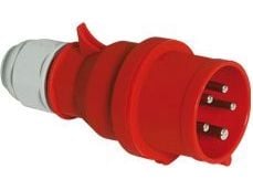 BALS CEE StikpropH6 400V AC 16A 5 polet, rødmultigrip kaapeliliitäntä, Quick Connect®IP44 polyamidi