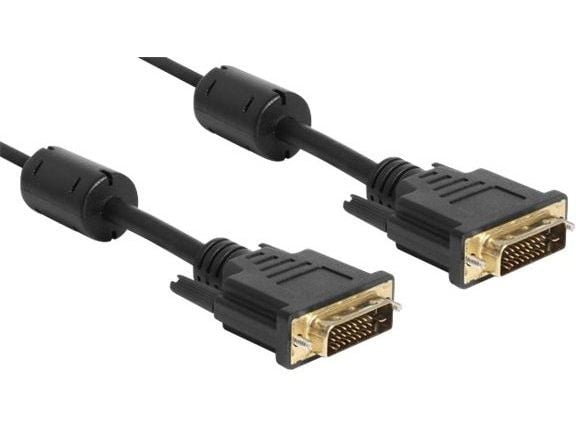Delock - DVI-kabel - DVI-D (hann) til DVI-D (hann) - 2 m - svart