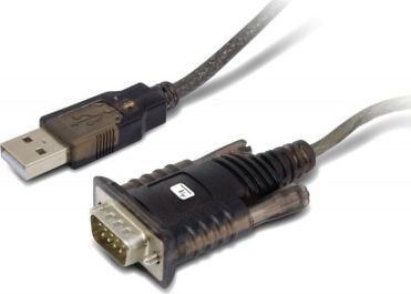 Techly IDATA USB2-SER-1A, Musta, 1,5 m, USB A-tyyppi, DB-9, Uros, Uros
