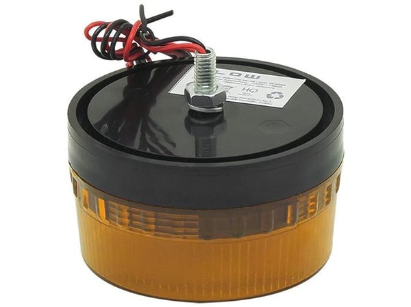 Blow LED optisk indikator 12V DC HC-05 oransje (26-426)