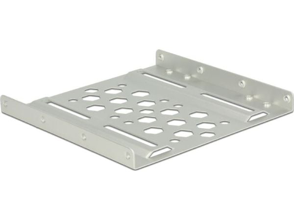 DeLOCK 21289, 8,89 cm (3.5"), Liitinpaneeli, Hopea, 2.5", Alumiini, 98 mm