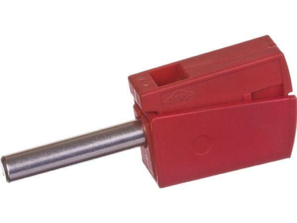 Wago Banaanipistoke 4mm halkaisijaltaan olevalle pistorasialle punainen (215-212)