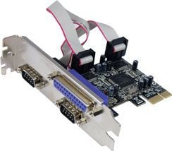 Longshine Controller PCIe 2x seriell 1x parallell (RS232C) detaljhandel