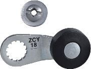 Endestop-metallivarsi lyhyt w/roll ZCY18