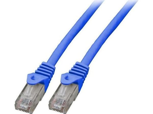 EFB Elektronik K8104BL.0,5, 0,5 m, Cat6, U/UTP (UTP), RJ-45, RJ-45, Blå