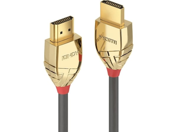 Lindy 37860, 0,5 m, HDMI Type A (Standard), HDMI Type A (Standard), 4096 x 2160 piksler, 18 Gbit/s, Grå