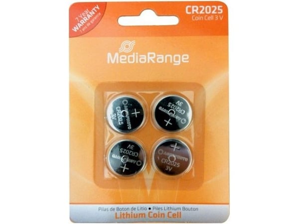 MediaRange - Batteri 4 x CR2025 - Li - 150 mAh