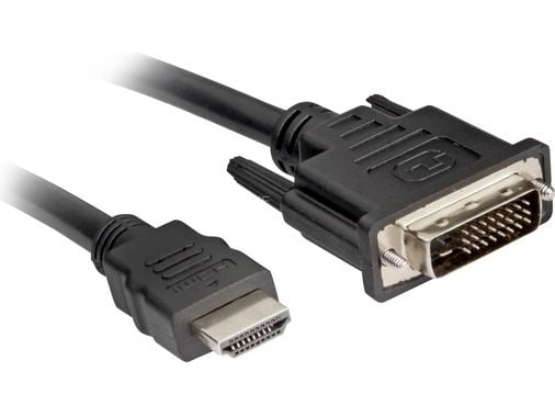 Sharkoon - Adapterkabel - dobbeltlenke - HDMI hann til DVI-D hann - 3 m - svart