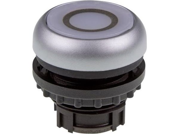 Eaton M22-DL-W-X0, Painikekytkin, Musta, Metallinen, Valkoinen, IP66, IP67, IP69, 29,7 mm, 29,7 mm, -25 - 70 °C