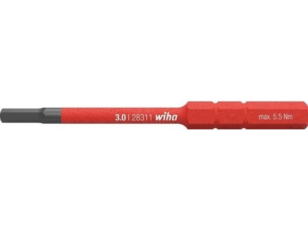 Wiha 37224, 1 stykker, Hex (metrisk), 2.5 mm, 3,8 Nm, 75 mm, 8 g