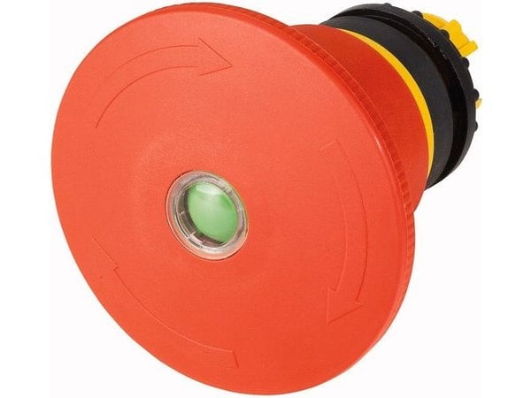 Eaton M22-PVT45P-MPI, Tryckknappsbrytare, Kabel, Svart, Röd, Gul, IP66, IP67, IP69K, UL, CSA, 45 mm