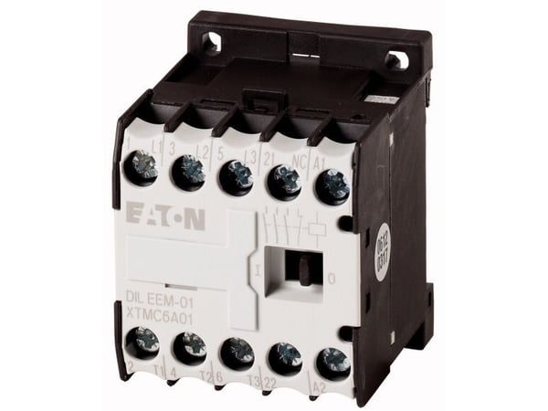 Eaton DILEEM-01(24V50/60HZ), Musta, Valkoinen, IEC/EN 60947-4-1; UL 508; CSA-C22.2 No. 14-05; CE, 690 V, 50/60 Hz, 170 g, -25 - 50 °C