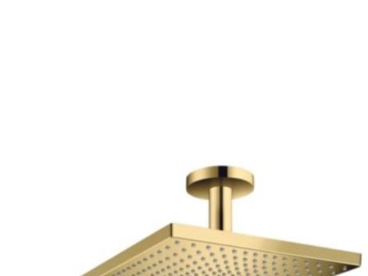 hansGrohe Raindance E300 hovedbruser til loft poleret guld-optik