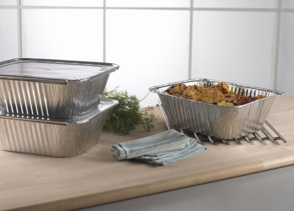 Gastrobakke, Plus Pack, 1/2GN Rektangulær kapacitet 5200ml,324x264x102mm aluminium, aluminium, pakke