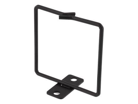 DELTACO 19-13 - Kabelhenger - svart - 1U - 19"