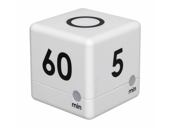 TFA Cube Timer - Kjøkkentidtaker trådløs - hvit