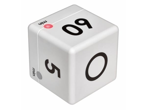 TFA Cube Timer - Kjøkkentidtaker trådløs - hvit