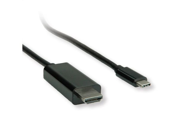 ROLINE 11045843, 5 m, USB Typ-C, HDMI Typ A (Standard), Hanstik, Hanstik, Rakt