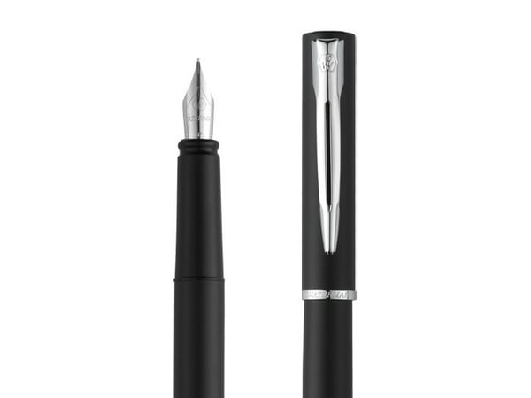 Waterman 2068196, Fastklämbar och indragbar penna, Svart, Rostfritt stål, Blå, Stål, Ambidextrous, Presentask