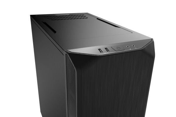 vær stille! Pure Base 500 - Miditower - ATX / Micro-ATX / ITX - ingen strømforsyning - USB / Audio - Sort (inkl. 2 x Pure Wings 2 vifter)