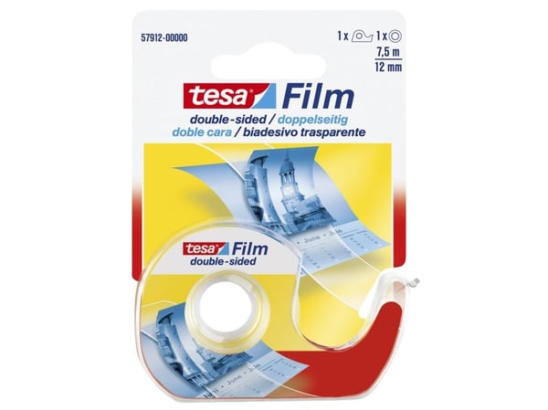 TESA 57912-00000-02, 7,5 m, Läpinäkyvä, Polypropeeni (PP), Pahvi, Paperi, 12 mm, 1 kpl
