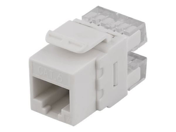 DELTACO MD-110 - Modulinnlegg - CAT 6 - UTP - RJ-45 - hvit