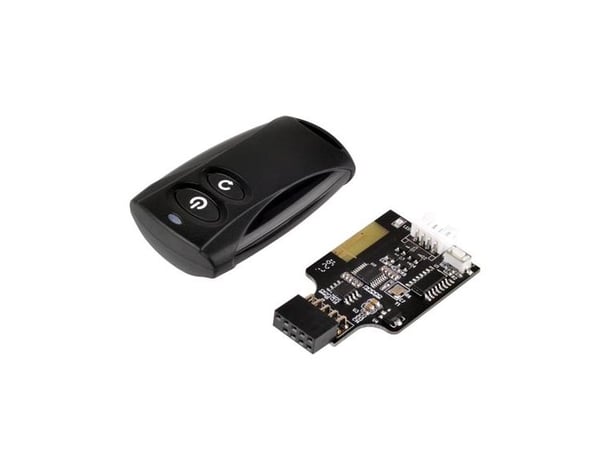 SilverStone ES02-USB - Fjernstyrt strømsvitsj - svart