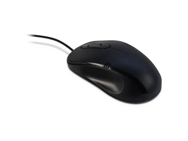 Inter-Tech Eterno M-3026 - Mus - ergonomisk - optisk - 3 knapper - kablet - USB - løsvekt