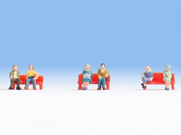 NOCH Sitting People, Z (1:220), Flerfarget