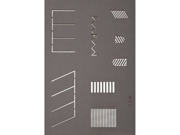 NOCH Street Marking Templates, N (1:160), Grå