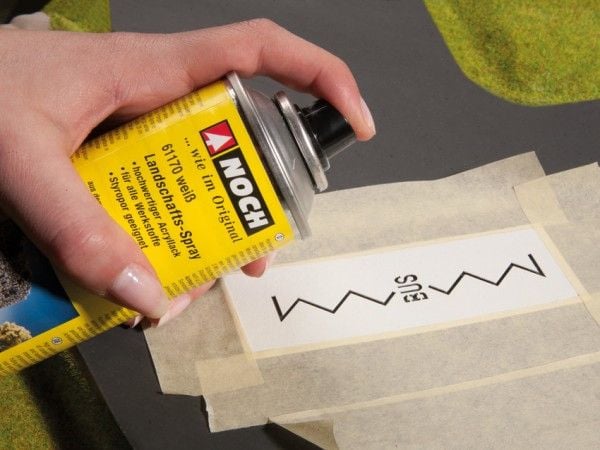 NOCH Street Marking Templates, N (1:160), Grå