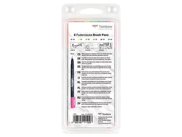 Tombow WS-BS-1P, Musta, Musta, Pyöreä, Vesipohjainen muste, 1 kpl, Kupla