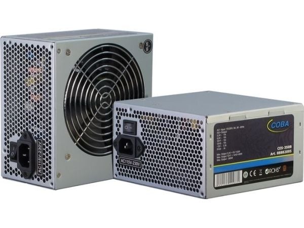 Inter-Tech Coba CES-350B 80+ - Strømforsyning (intern) - ATX12V 2.3 - 80 PLUS Bronze - AC 115/230 V - 350 watt - aktiv PFC